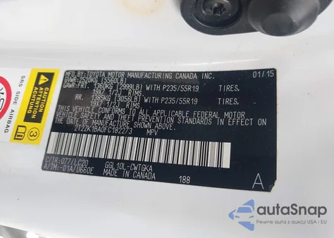 2015 Lexus Rx 350 из США, поврежденный, VIN 2T2ZK1BA0FC182273